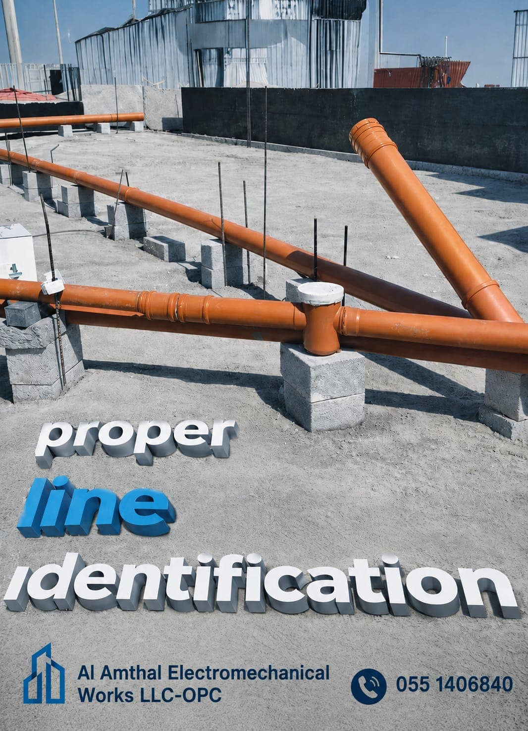 Identified Piping Systems MEP project