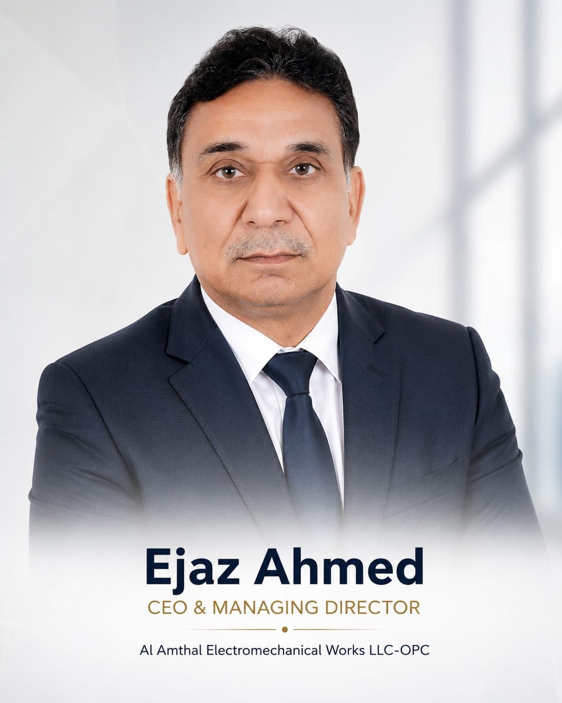 Ejaz Ahmed, CEO and Managing Director